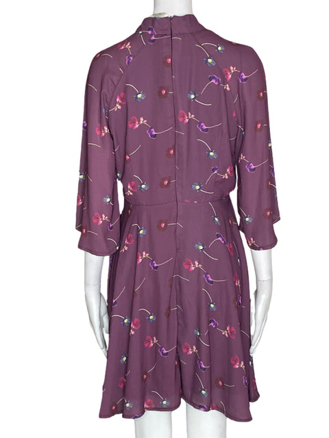 Vestido Oh My Love Estampado Fluido Morado - Talla S