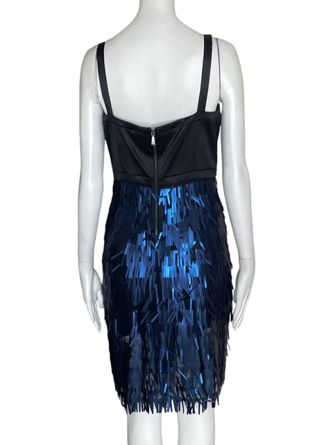 Vestido Guess Lentejuelas Midi Azul - Talla 6