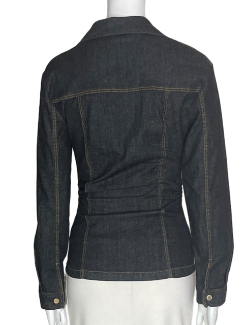 Chaqueta Zara Botones Bolsillo Negro - Talla M