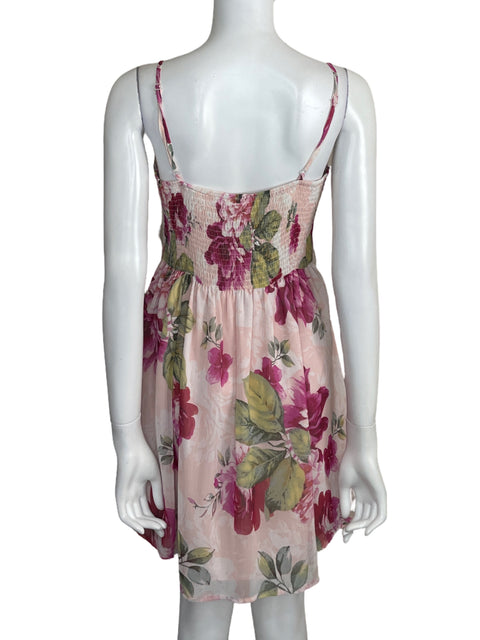 Vestido Privy Mini Floral Rosado - Talla L