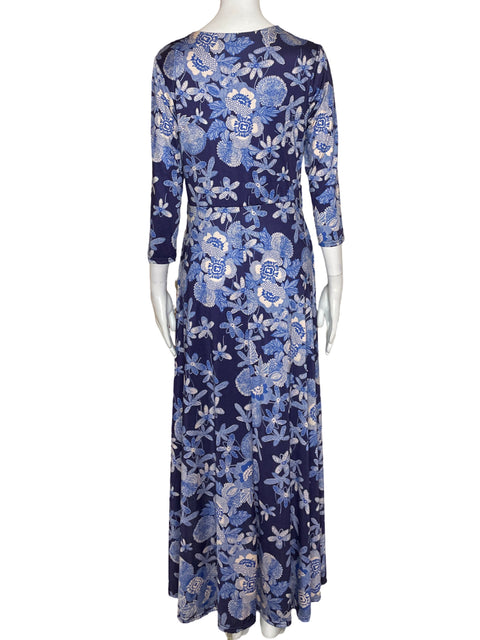 Vestido Fifilles Maxi Ajustado Azul - Talla S
