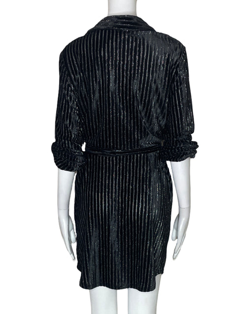 Vestido House Of Harlow 1960 Rayas Manga larga Brillo Gris - Talla M