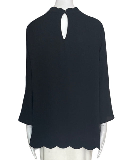 Blusa Monteau Liso Ruchas Negro - Talla XXL