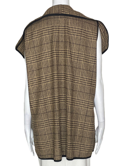 Chaqueta Tesoro Tps Estampado Cuadros Marron - Talla XXL