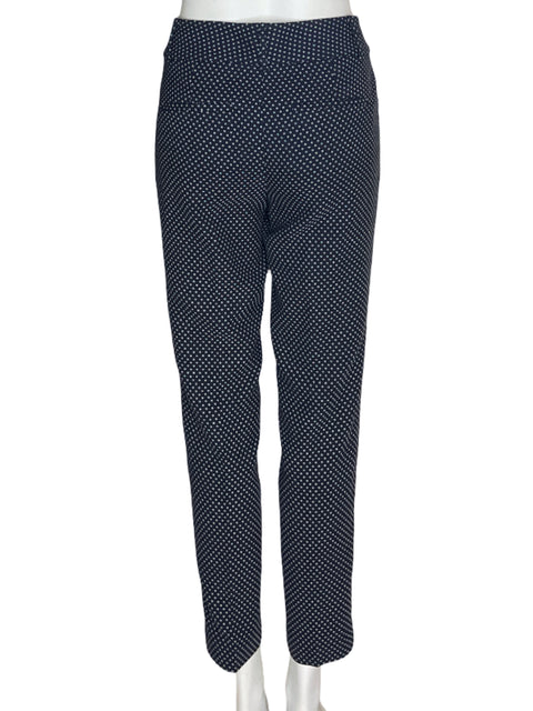 Pantalón Ann Taylor Recto Estampado Azul - Talla 4