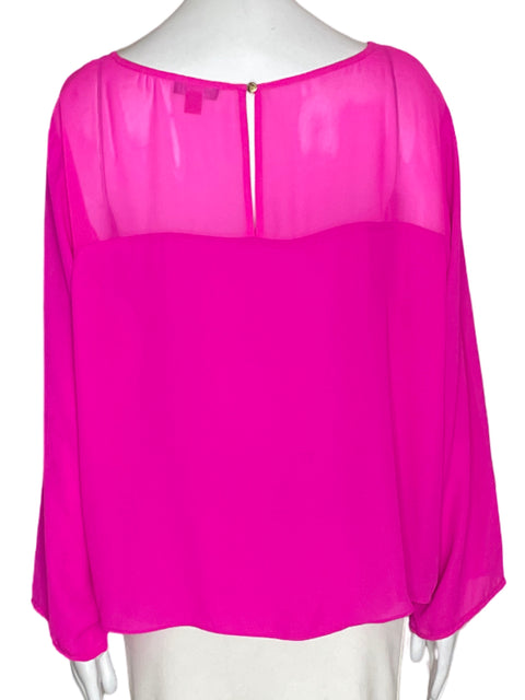 Blusa Vince Camuto Liso Fluido Rosado - Talla XL