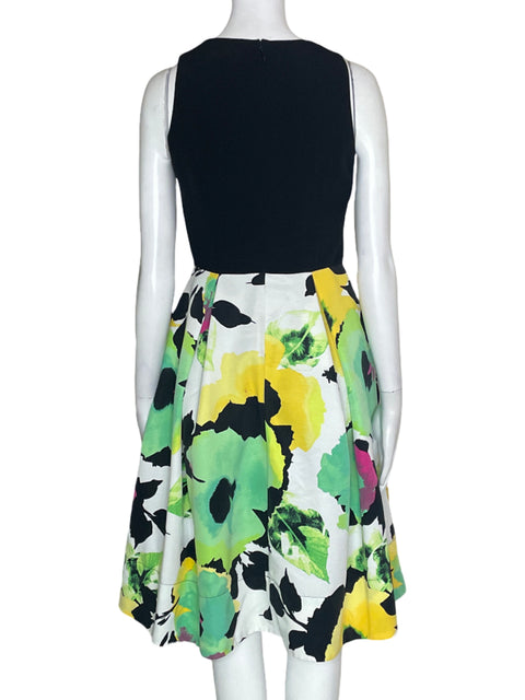 Vestido Eliza J Midi Plisado Negro - Talla 6