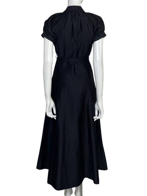 Vestido Calvin Klein Maxi Camisero Negro - Talla 2