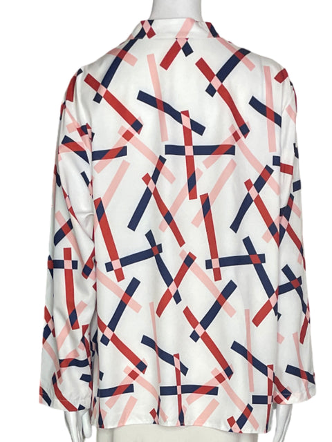 Blusa Tesoro Tps Estampado Cuello v Blanco - Talla XXL