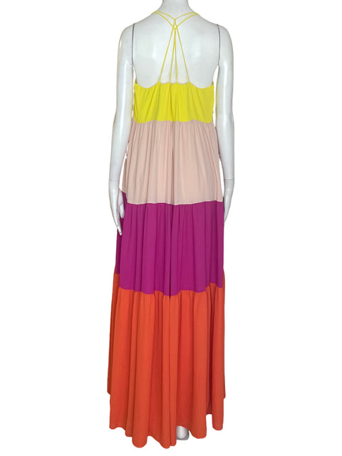 Vestido Express Maxi Fluido Rosado - Talla S