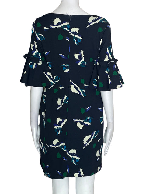 Vestido Ralph Lauren Estampado Midi Azul - Talla 2