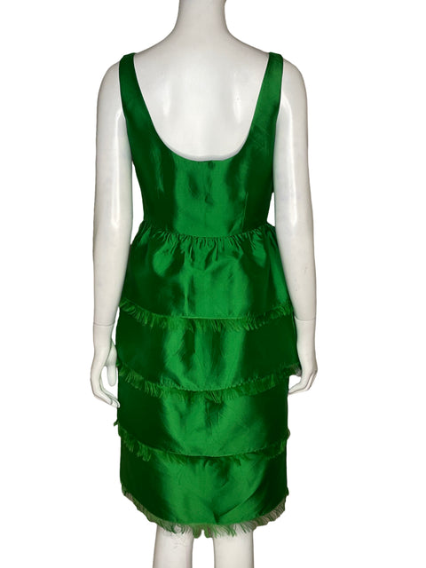 Vestido Kate Spade Fluido Vuelos Verde - Talla 4