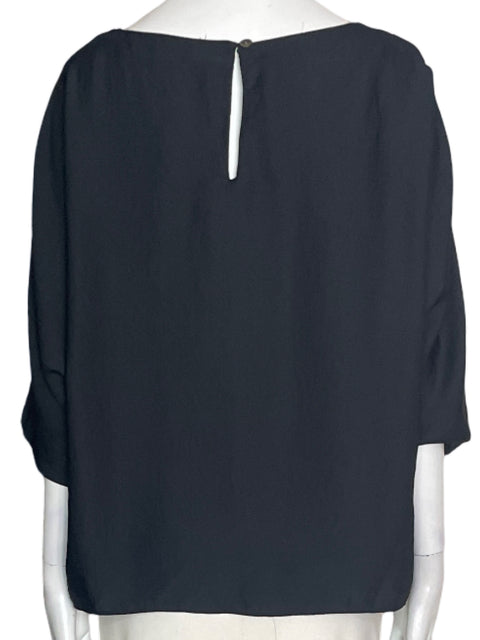 Blusa Rachel Roy Liso Manga corta Negro - Talla XL