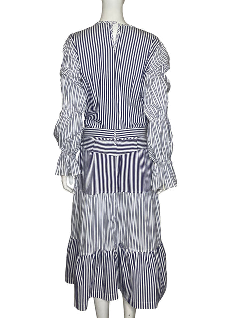 Conjunto Revamp Estampado Lineas Azul - Talla M