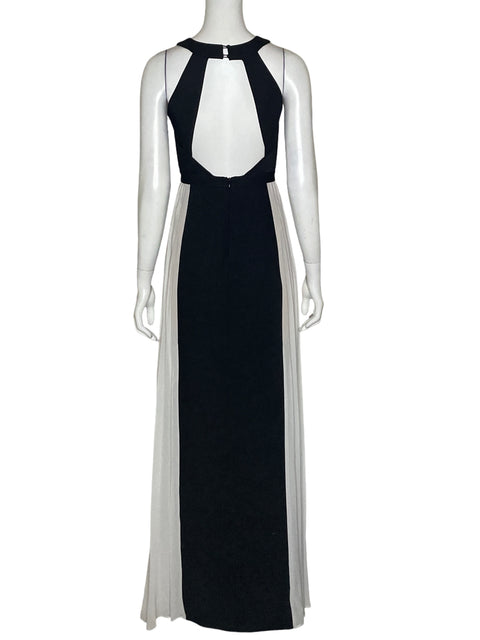 Vestido Bcbg Maxazria Maxi Asimétrico Negro - Talla 0