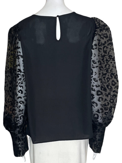 Blusa Tesoro Tps Liso Abullonado Negro - Talla L