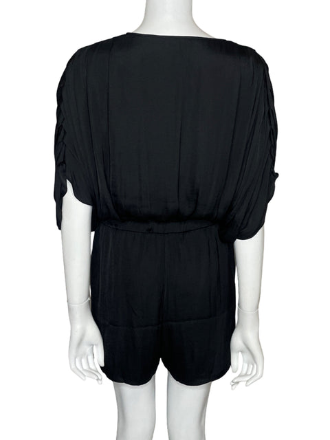 Romper Naked Zebra Fluido Pinzas Negro - Talla M