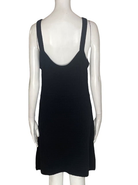 Vestido Tesoro Tps Midi Tejido Negro - Talla L