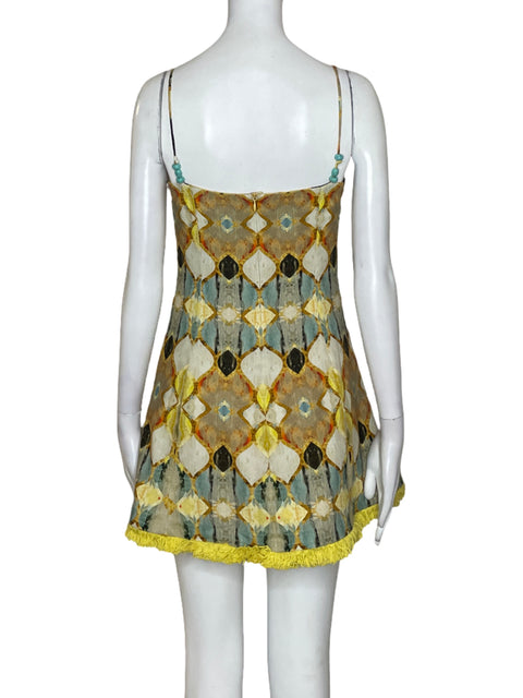 Vestido Alexis Cruz Tirantes Amarillo - Talla XS