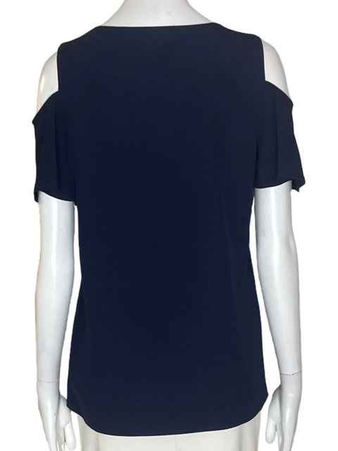 Blusa Calvin Klein Liso Mangas caidas Azul - Talla XS