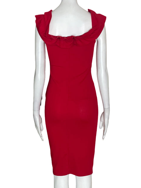 Vestido Zara Trafaluc Mini Liso Rojo - Talla S