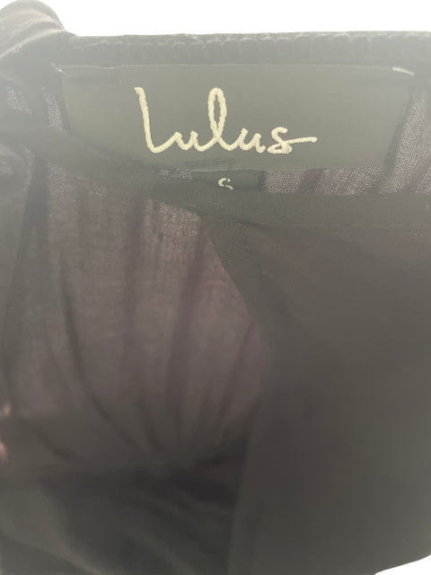 Mono Lulus Cuello v Cruzado Negro - Talla S