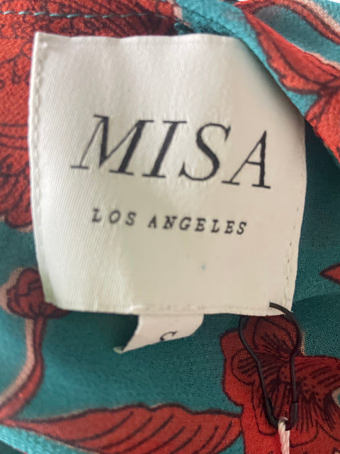 Vestido Misa Estampado Manga larga Marrón - Talla S