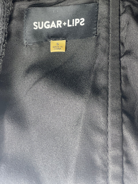 Vestido Sugar+lips Mini Malla Negro - Talla S