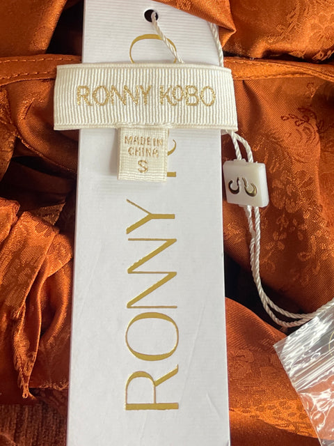 Vestido Ronny Kobo Carissa Mini Naranja - Talla S
