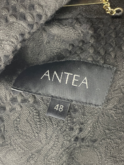 Chaqueta Antea Liso Manga larga Botones Negro - Talla 48