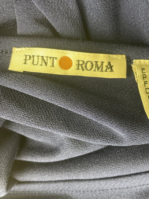 Blusa Punto Roma Mangas ruchas Suelto Azul - Talla XL