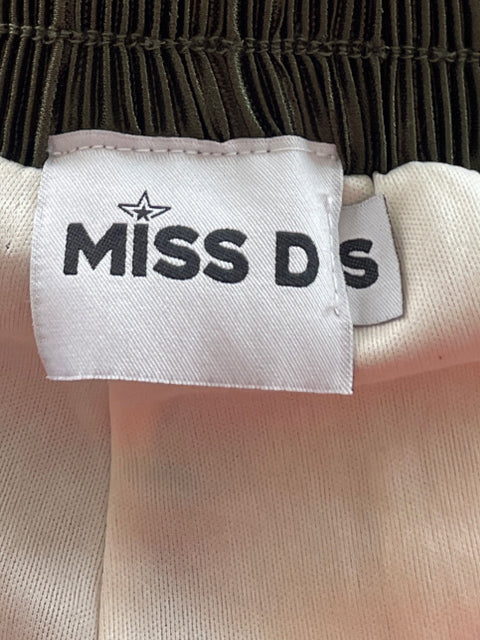 Conjunto Miss D Plisado Bicolor Verde - Talla S