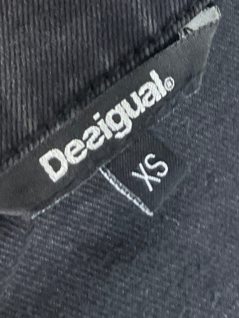 Chaqueta Desigual Texturizado Estampado Negro - Talla XS
