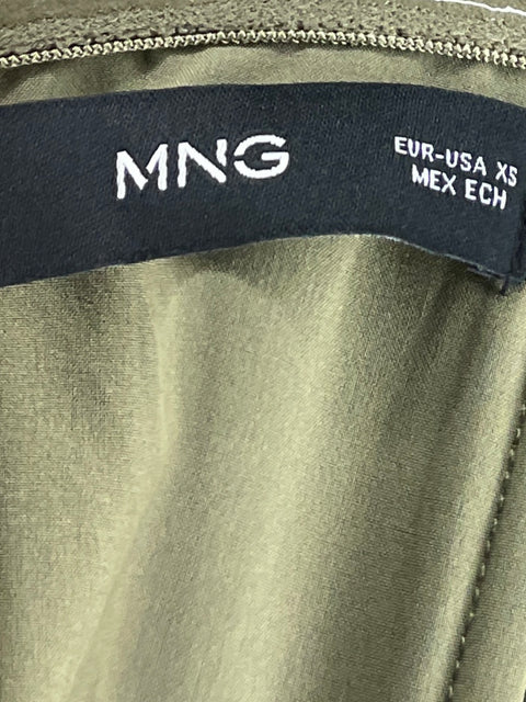 Blusa Mango Liso Off-shoulder Verde - Talla XS
