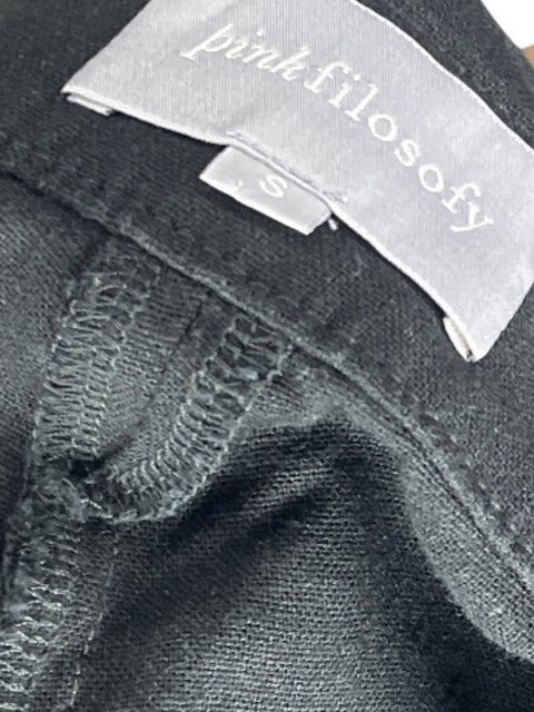 Pantalón Pink Filosofy Recto Doblado Negro - Talla S