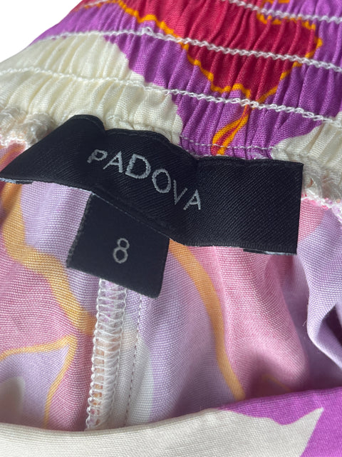 Pantalón Padova Estampado Wide-leg Rosado - Talla 8