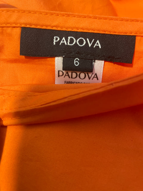 Falda Padova Midi Cruzado Naranja - Talla 6