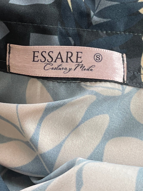 Vestido Essare Camisero Vuelos Azul - Talla S