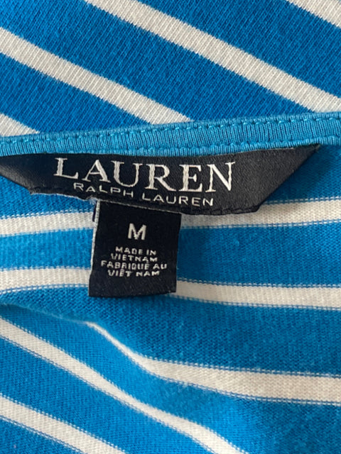 Suéter Ralph Lauren Bicolor Rayas Azul - Talla M