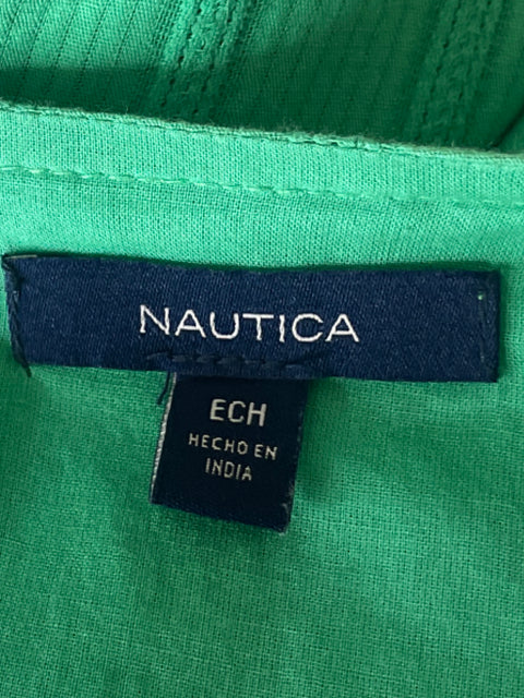 Vestido Nautica Mini Sin mangas Verde - Talla S