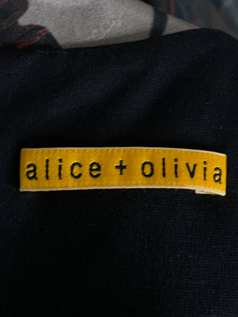 Vestido Alice + Olivia Mini Sin mangas Negro - Talla S