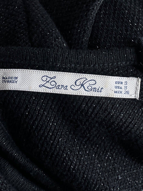 Vestido Zara Knit Back out Negro - Talla S
