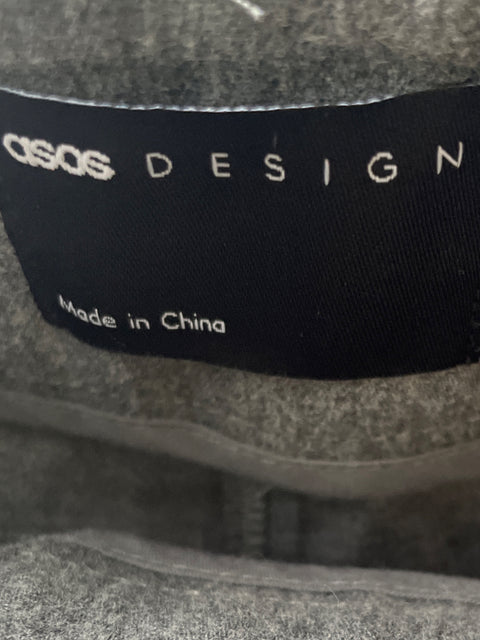 Pantalón Asos Cargo Recto Gris - Talla 10