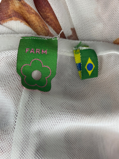 Pantalón Farm Palazo Estampado Marrón - Talla XL