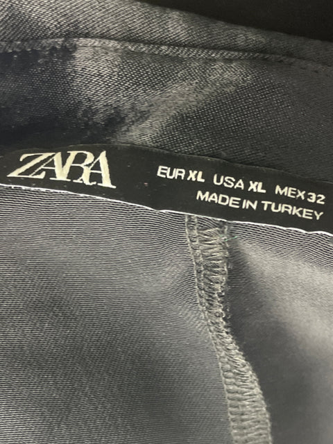 Vestido Zara Botones Manga larga Negro - Talla XL