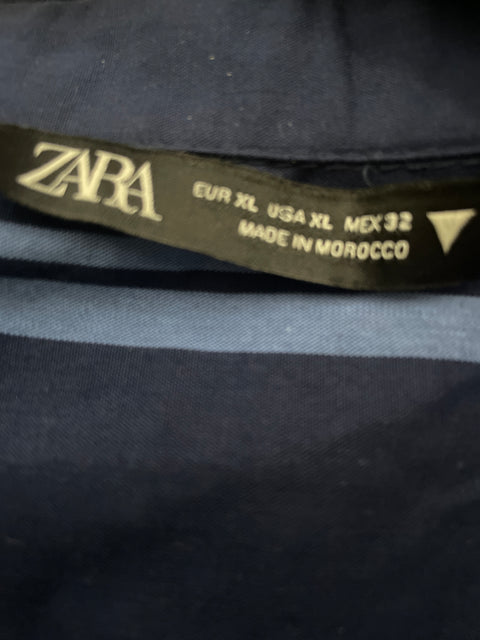 Romper Zara Rayas Manga larga Azul - Talla XL