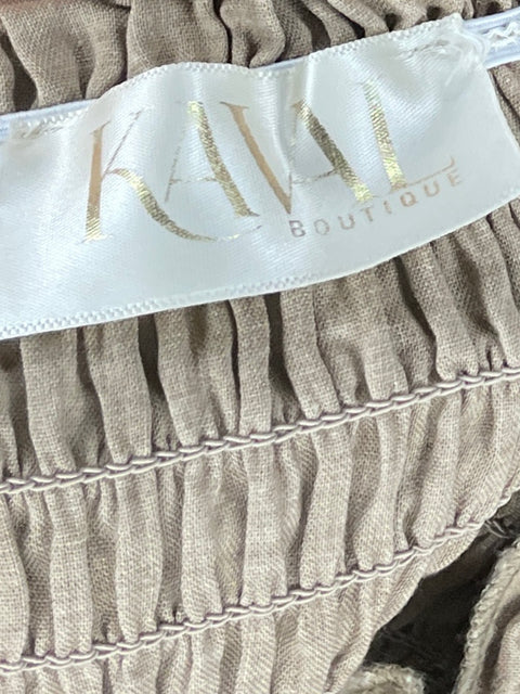 Top Kaval Crop Perlas Marrón - Talla XS