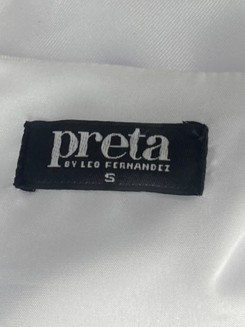 Top Preta Vuelos Crop Blanco - Talla S