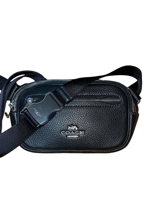 Cartera Coach Mini Belt Bag Liso Negro - Talla U