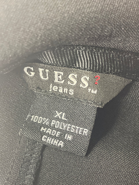 Blusa Guess Zipper Capucha Negro - Talla XL